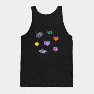 Cartoon Colored Gift Boxes Tank Top